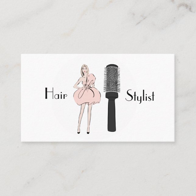 Haar-Stylist Visitenkarte (Vorderseite)