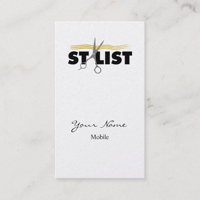 Haar-Stylist Visitenkarte (Vorderseite)