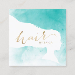 Haar-Stylistelegante Watercolor-Salon-Verabredung Terminkarte