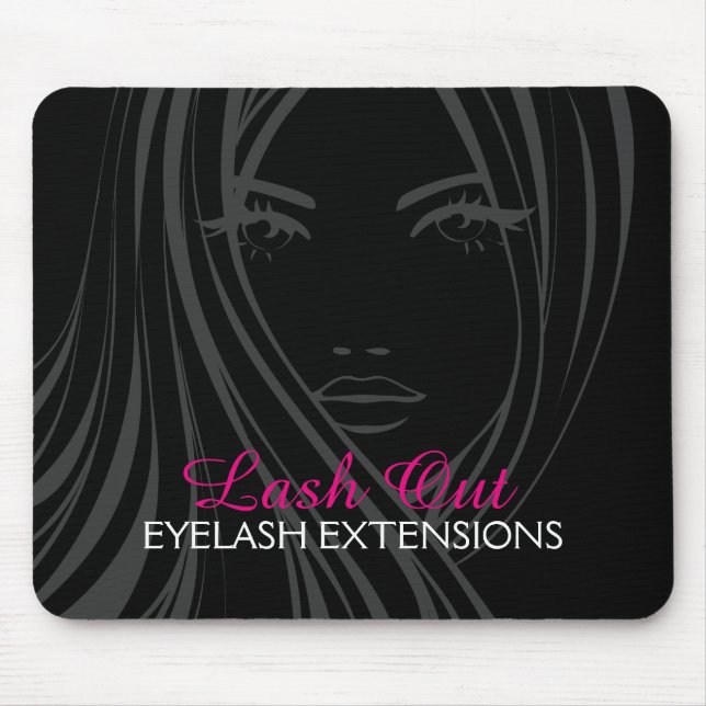 Haar und Make-up Mousepad (Vorne)