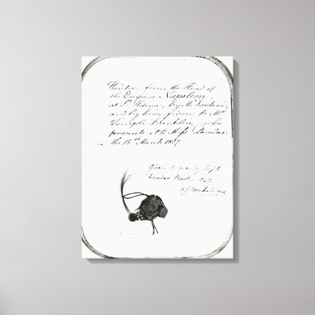 Haar vom Kaiser Napoleon abgeschnitten Leinwanddruck (Vorderseite)