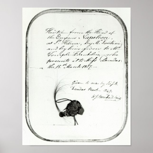 Haar vom Kaiser Napoleon abgeschnitten Poster (Vorne)