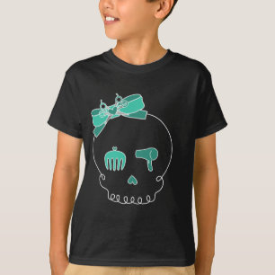 Haar-zusätzlicher Schädel (Bogen-Detail - Türki T-Shirt