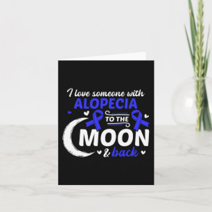 Haarausfall I Liebe Jemand mit Alopezie Alopezie A Karte