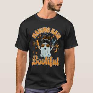 Haare Bootiful lustig gruseliger Geist Friseur T-Shirt