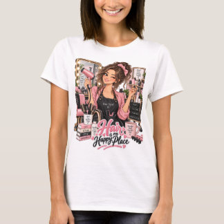 Haare sind mein glücklicher Ort Friseur T-Shirt
