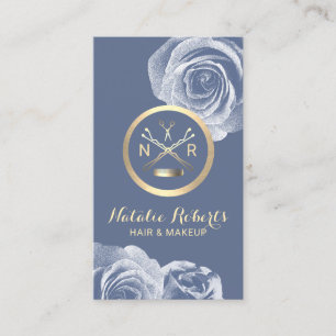 Haare Sternenschere Comb Blauer Flora Ernennung Terminkarte