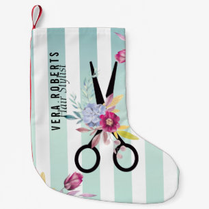 Haare Stylist Gold Schere & Beauty Weihnachten Kleiner Weihnachtsstrumpf