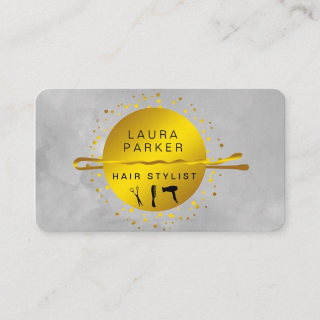 Haare Stylist Makeup Artist Salon Bobby Buttone Visitenkarte (Vorderseite)