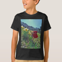 Haare und gelbe Blumen