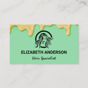 Haarfärbemittel Beauty Logo Visitenkarte
