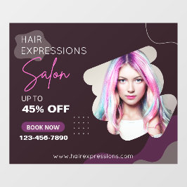 Haarfärbung Highlights Schönheitssalon anpassen Fensteraufkleber