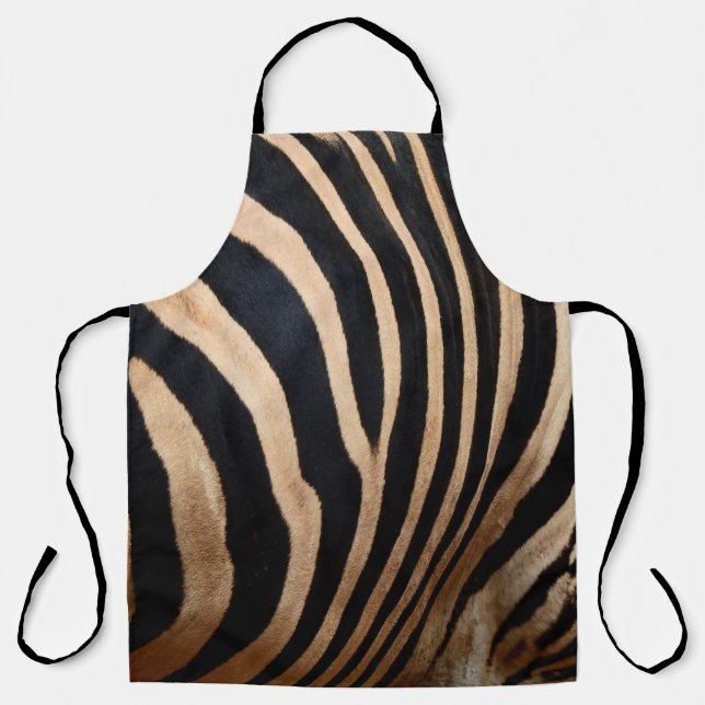Haarhaut aus Zebraskin, Tier, Hintergrund, schwarz Schürze (Vorderseite)