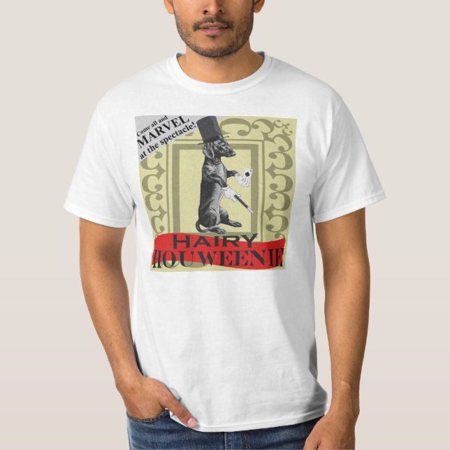 HAARIGE HOUWEENIE - Dackel-Würstchen-HundeT - T-Shirt (Vorderseite)
