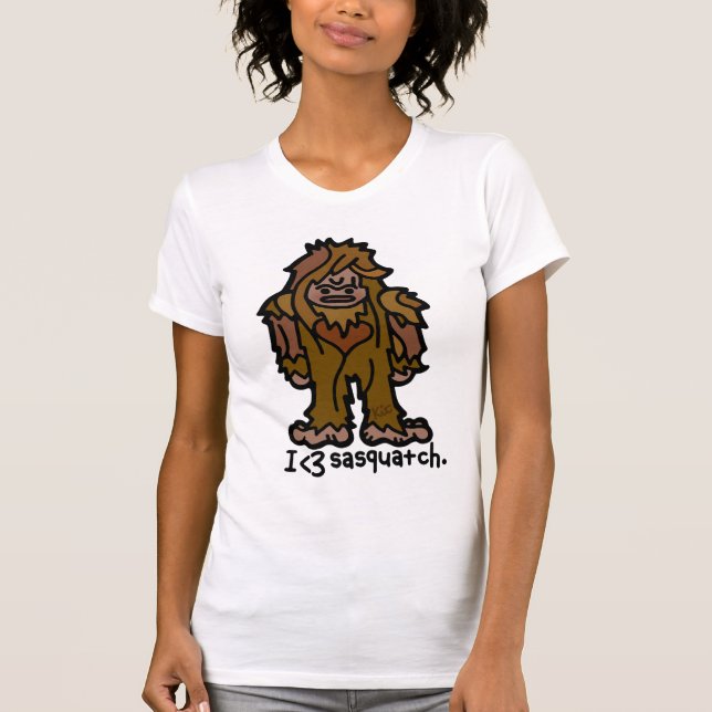 haariges Herz T-Shirt (Vorderseite)