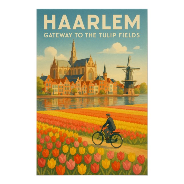 HAARLEM – Tor zum Tulpenfeld Poster (Vorderseite)