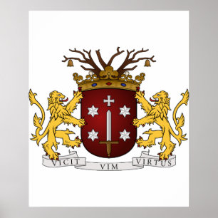 Haarlem wapen, Niederlande Poster
