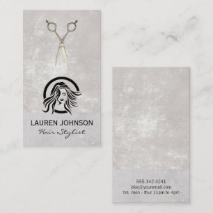 Haarlogo   Salon Scissors Visitenkarte