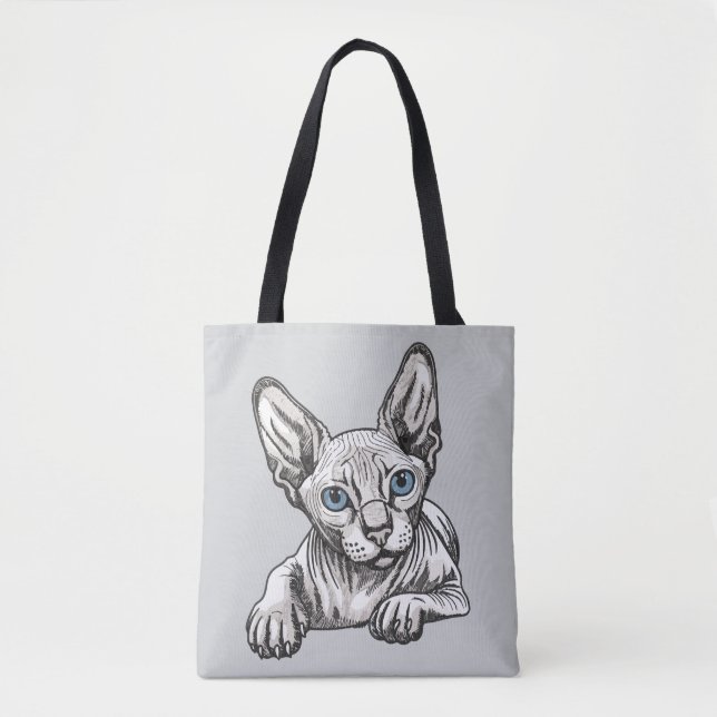 Haarlose Sphynx-Katze  (Vorderseite)