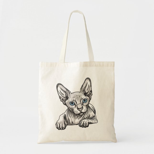 Haarlose Sphynx-Katze  Tragetasche (Vorne)