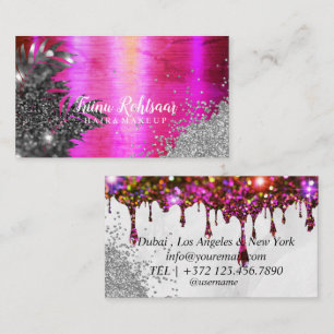 HAARMAKE UP Glitzer Sparkling Business Card Visitenkarte