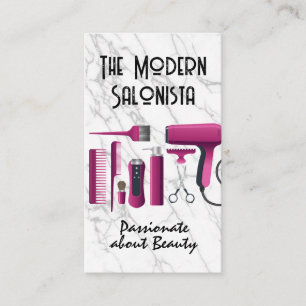 Haarsalontools Beauty-Produkte Visitenkarte