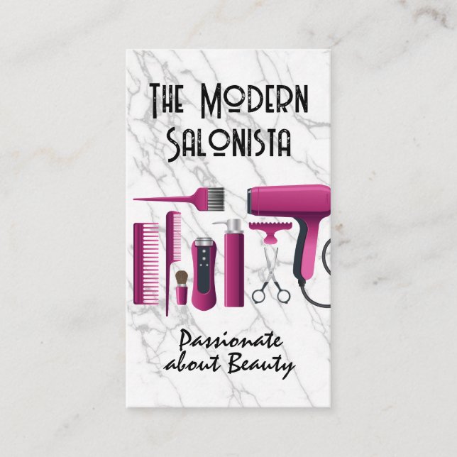 Haarsalontools | Beauty-Produkte Visitenkarte (Vorderseite)