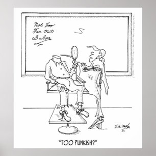 Haarstil Cartoon 1465 Poster