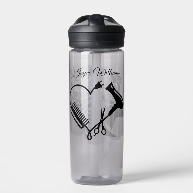 Haarstylist benannt trinkflasche (Vorderseite)