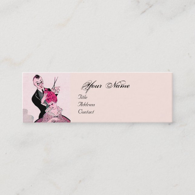 HAARSTYLIST,FASHION SCHÖNHEIT SALON MACHEN AUS KÜN MINI VISITENKARTE (Vorderseite)