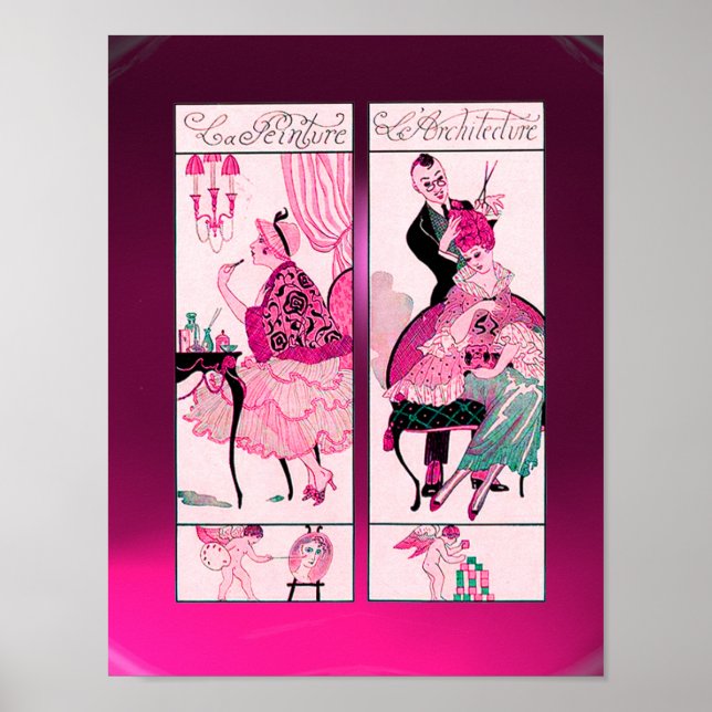 HAARSTYLIST,FASHION SCHÖNHEIT SALON MACHEN AUS KÜN POSTER (Vorne)