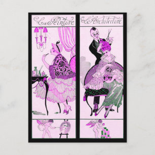 HAARSTYLIST,FASHION SCHÖNHEIT SALON MACHEN AUS KÜN POSTKARTE