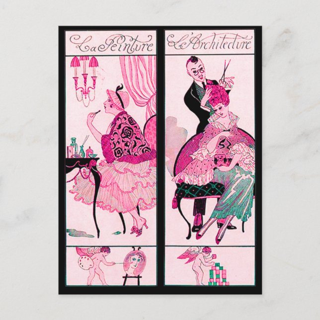 HAARSTYLIST,FASHION SCHÖNHEIT SALON MACHEN AUS KÜN POSTKARTE (Vorderseite)