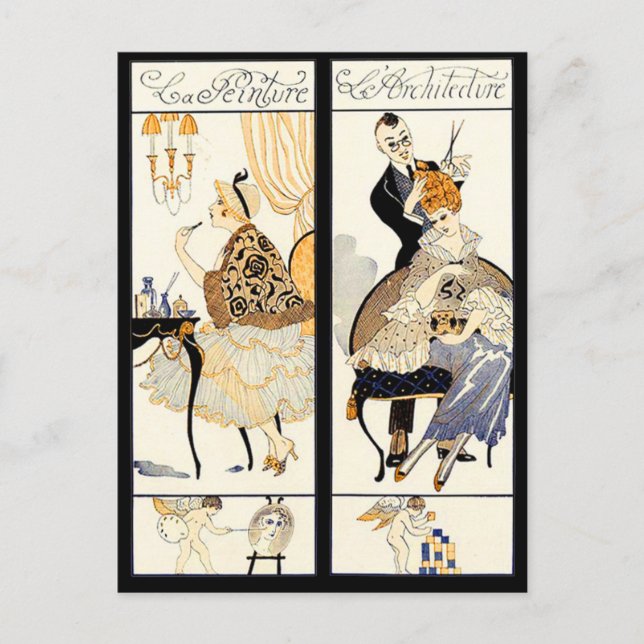 HAARSTYLIST,FASHION SCHÖNHEIT SALON MACHEN AUS KÜN POSTKARTE (Vorderseite)