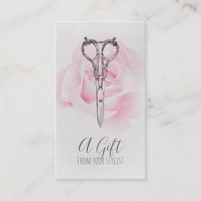 Haarstylist-Geschenkgutschein xf Rabattkarte (Vorderseite)