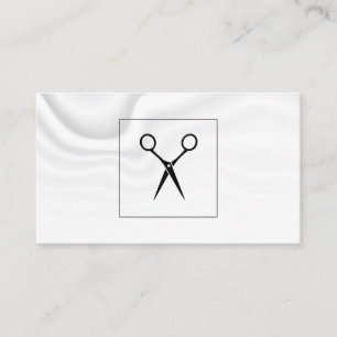 Haarstylist Shears   Seidendrapery Hintergrund Visitenkarte