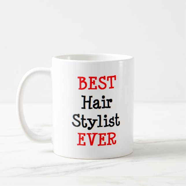 Haarstylistin, die beste aller Tasse (Links)