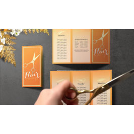 Haarstylistin Makeup Salon Gold Scheren Tri-Falten