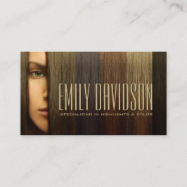 Haarstylistin spezialisiert auf Highlights & Farbe Visitenkarte