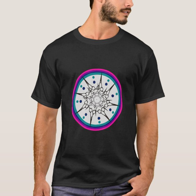 Haarstylistische Schere T-Shirt (Vorderseite)