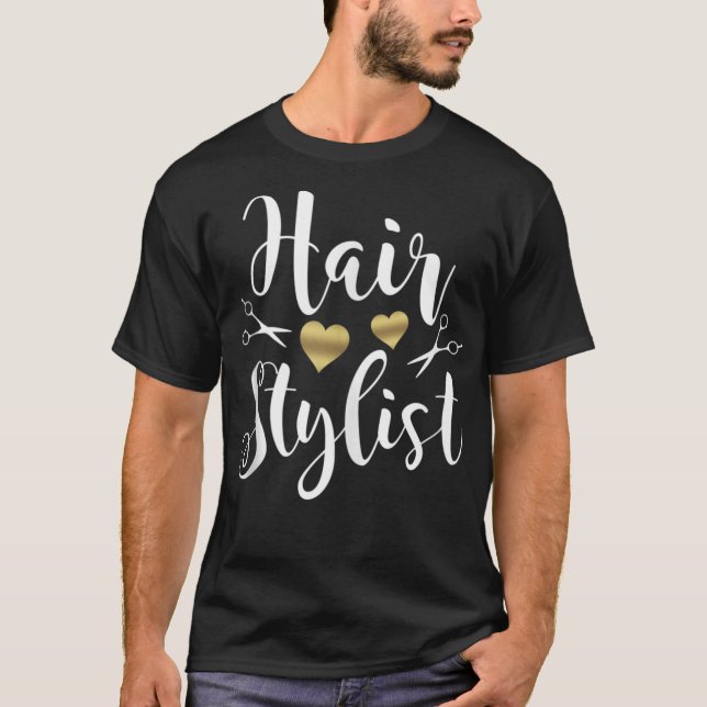 Haarstyllenschere Kosmetologie niedlich Schönheits T-Shirt (Vorderseite)