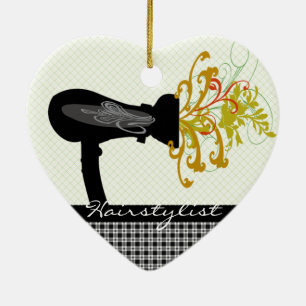 Haartrockner-durchbrennenBlumen-Haar-Stylist Keramik Ornament
