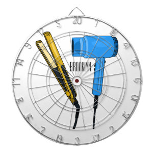 Haartrockner und Haarstreuer Dartscheibe
