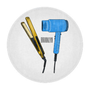 Haartrockner und Haarstreuer Schneidebrett