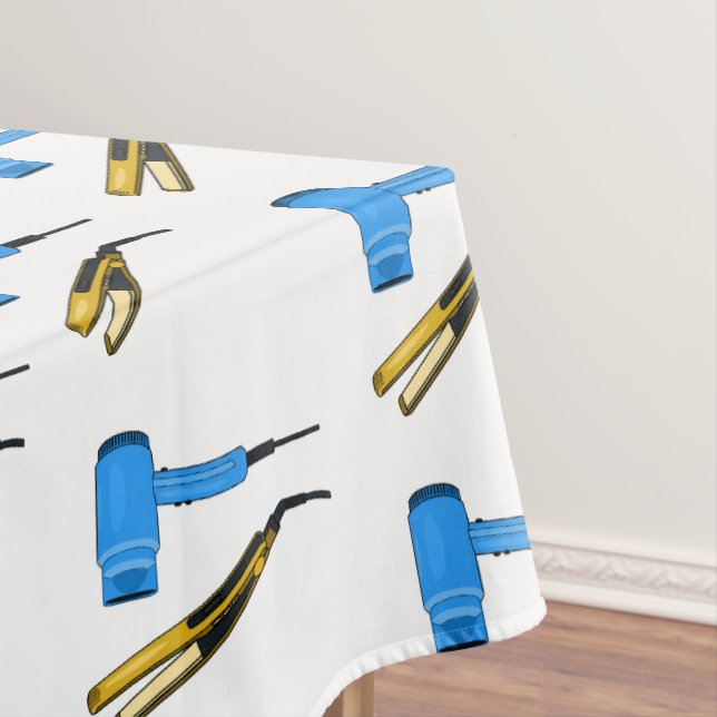 Haartrockner und Haarstreuer Tischdecke (Beispiel)