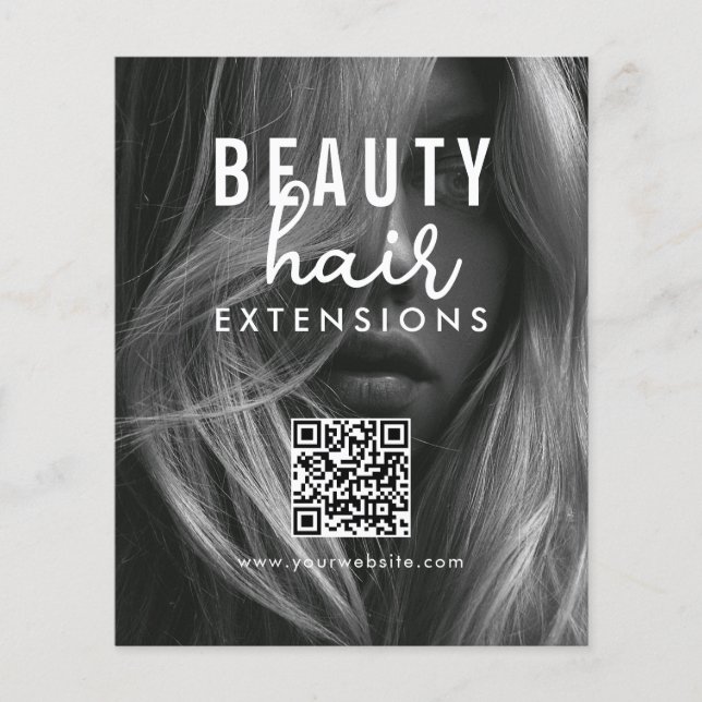 Haarverlängerung Perücken-Bestellformular Haar-Bra Flyer (Vorne)