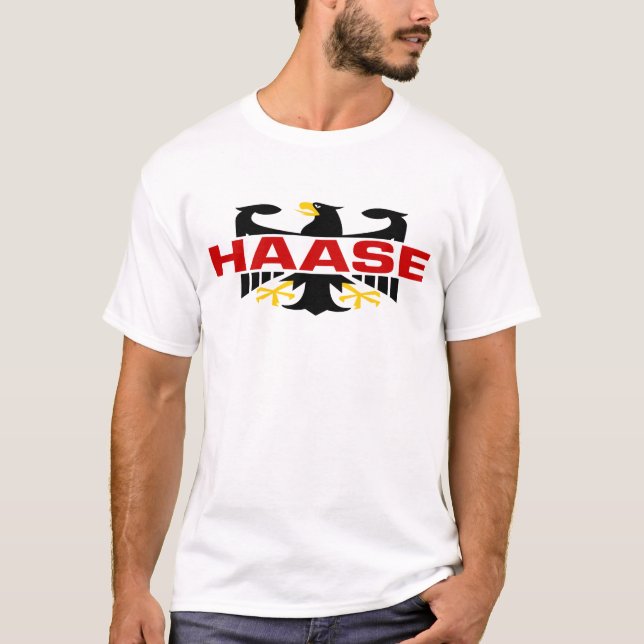 Haase Familienname T-Shirt (Vorderseite)