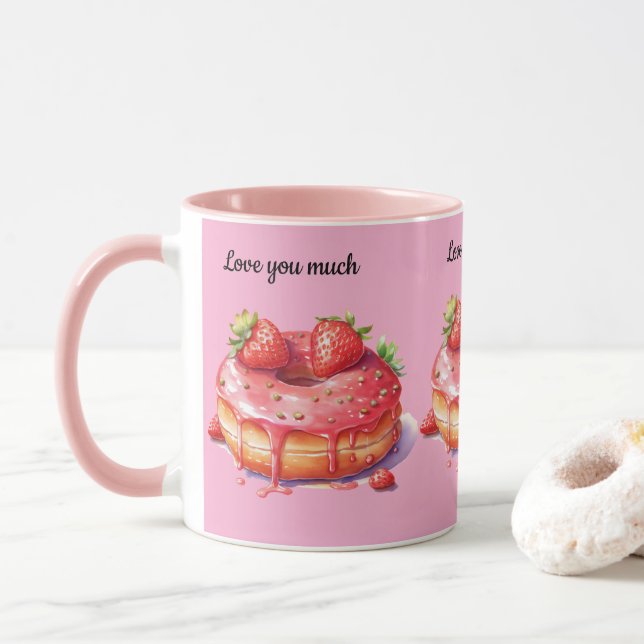 Hab dich sehr lieb tasse (Mit Donut)