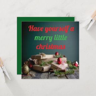 Hab dir eine fröhliche kleine Weihnachtskarte Einladung