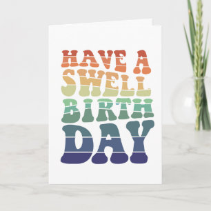 Hab einen tollen Geburtstag Moderne Regenbogen-Tön Karte
